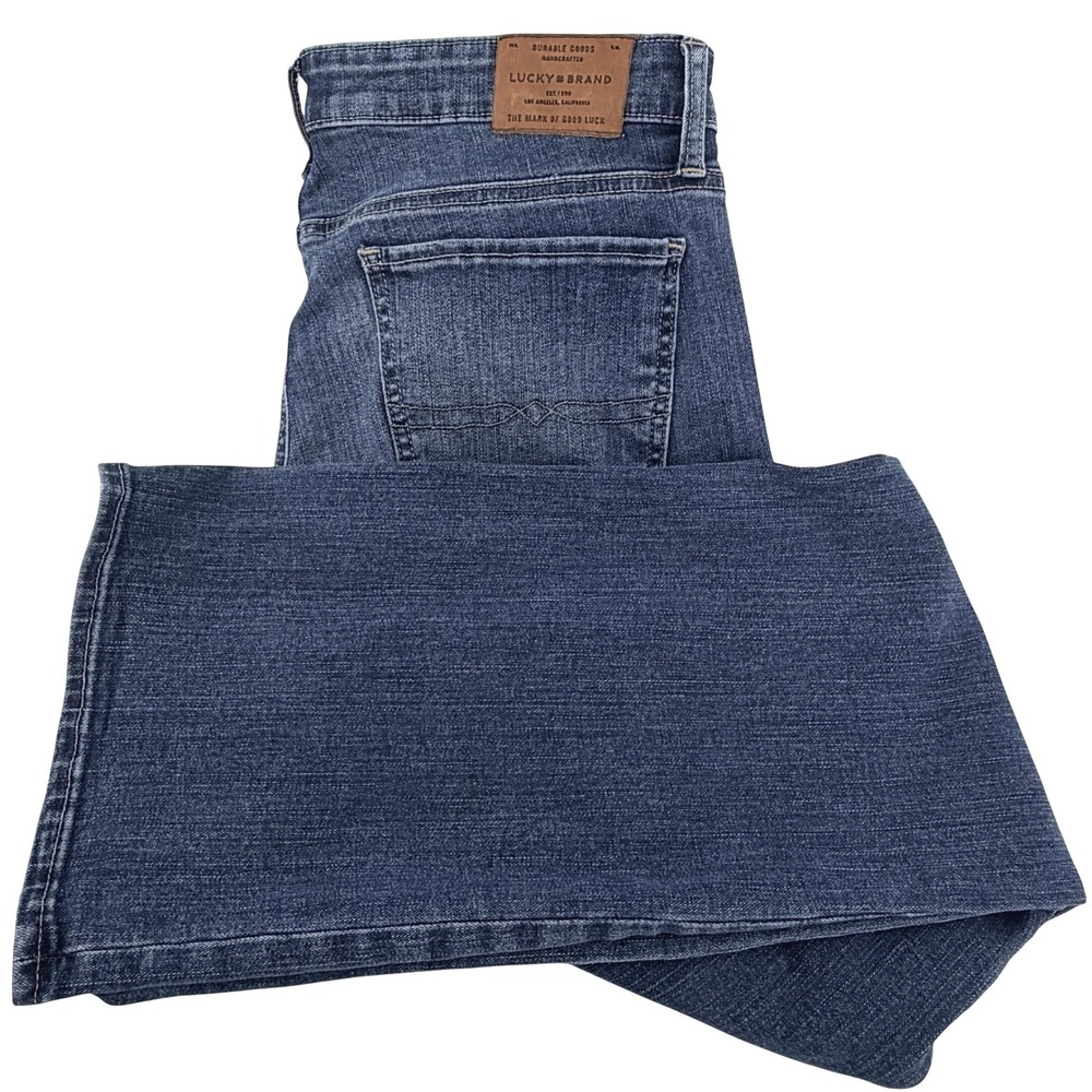 Lucky Brand Sweet Boot Jeans Womens 12/31 Blue Mid Rise Bootcut Excellent Cond